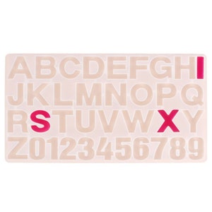 Resin Silikon BuchstabenForm, Buchstabenform, Resin Buchstabe, Gießform, Resin Basteln,