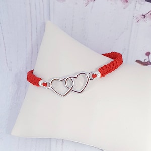 Friendship bracelet heart bracelet handmade gift for friend friendship gifts