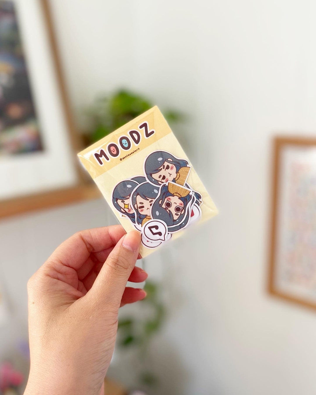 MOODZ Sticker Pack // Kawaii Stickers, Kawaii Mood Stickers, Moody ...