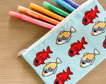 HAWAII FISH pencil case // school supplies, stationery, college, Hawaii, island vibes, tropical life, kawaii Hawaii, student, teacher