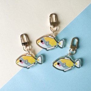 HUMUHUMUNUKUNUKUAPUAA keychain // Humu humu, aloha state fish, hawaiian fish, trigger fish, hawaii souvenir, island vibes, tropical, kawaii
