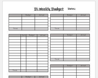 Biweekly price range Etsy graphic regarding Bi Weekly Paycheck Budget Printable referred to as Biweekly funds Etsy