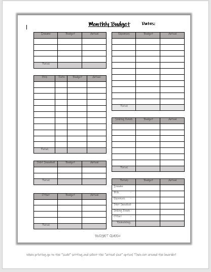 Happy Planner Monthly Budget Template 2 PRINTABLE Finance | Etsy