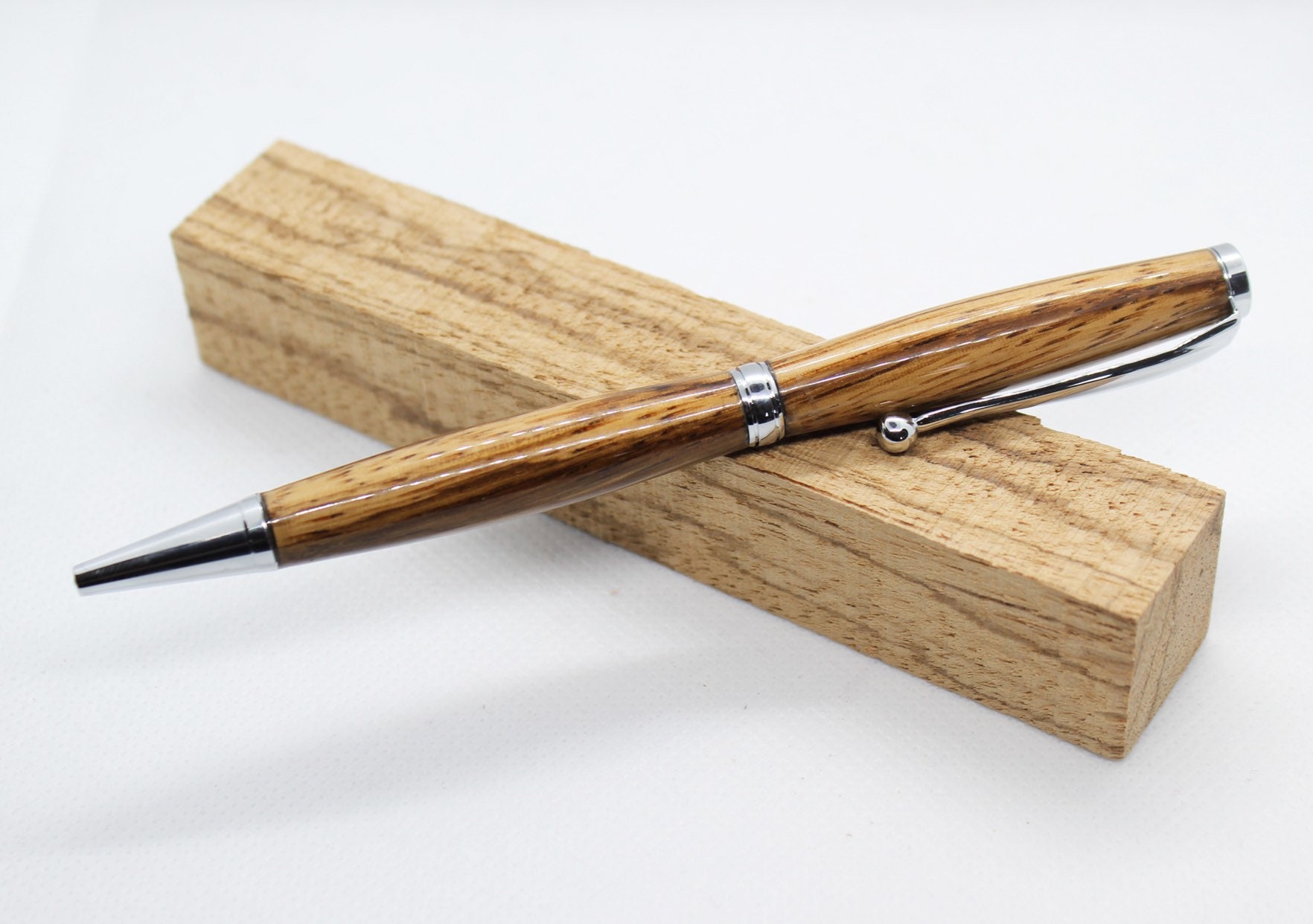 Hand Turned Zebra Wood Pen Etsy Australia