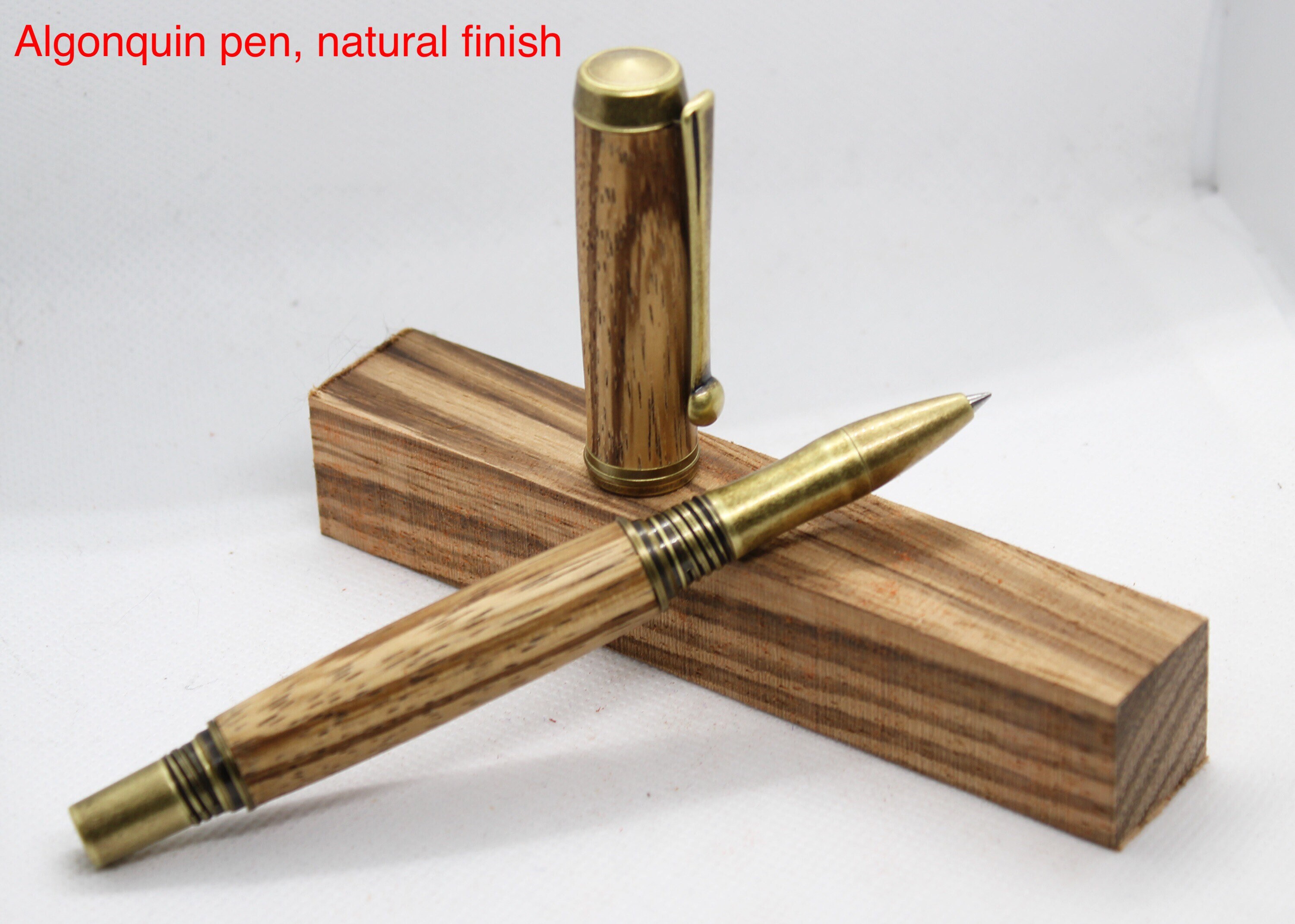 Hand Turned Zebra Wood Pen Etsy Australia
