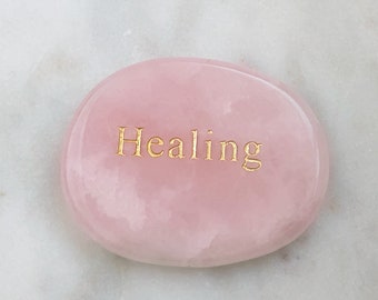 Healing Rose Quartz Crystal Touchstone