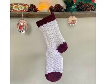 Hand Crochet Christmas Stocking