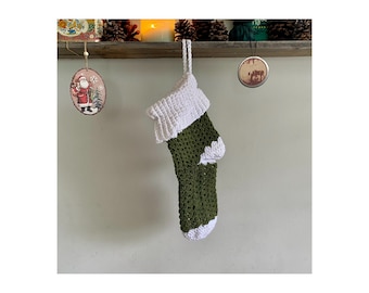 Hand Crochet Christmas Stocking