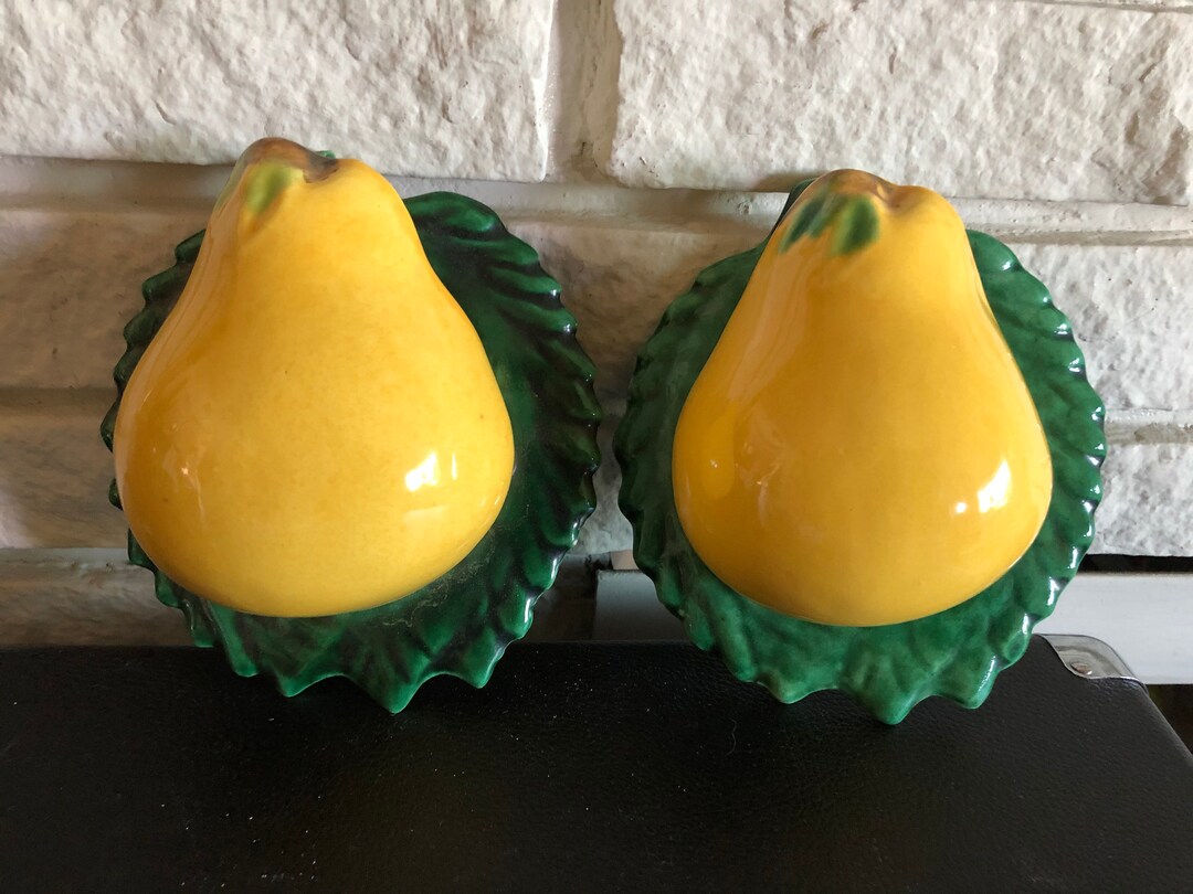 2 Pear Wall Pockets Etsy