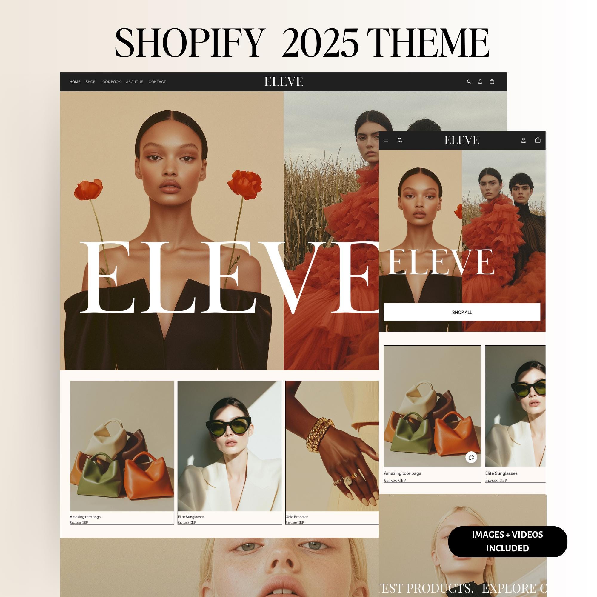 Editorial Shopify Theme – Luxury Fashion Website Template for Boutiques & Designers