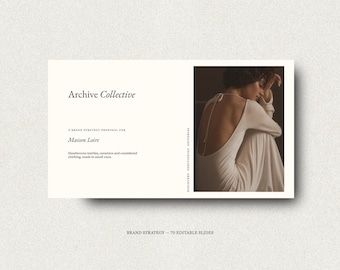 Brand Strategy Template, 70+ Editable Canva Slides, Client Proposal Deck