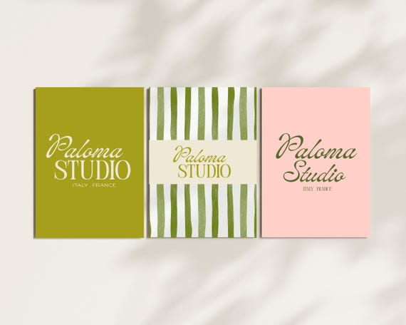 Editable Logo Kit: Modern Business Branding, Canva Logo Template