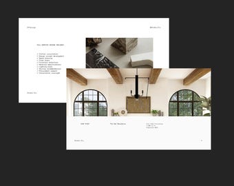 Minimalist Pricing Guide Canva Template | Client Welcome Guide, 39 Editable Slides