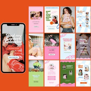 Instagram Stories Templates, Bold & Bright Instagram Posts