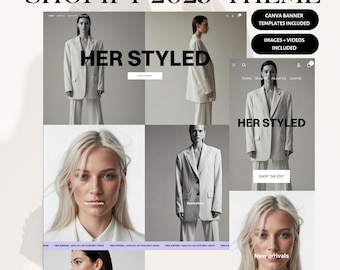 Modern Fashion Shopify Theme – Minimal Editorial Website Template for Clothing Brands