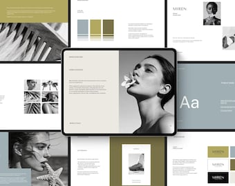 Brand Guidelines Template, 30 Page Canva Branding Guide