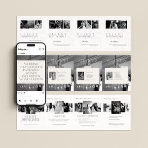Photographer Instagram Carousels | Animated Carousel Templates | Wedding Photographer posts| Instagram Carousel Bundle | Luxury Carousels