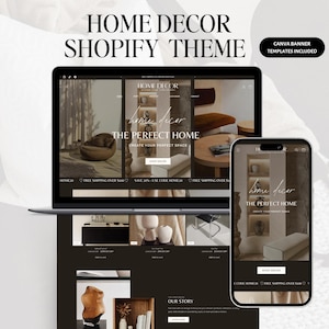 Motyw Shopify dla sklepu z artykułami wyposażenia wnętrz, Ciemny, Minimalistyczny Szablon Strony Internetowej E-commerce 2.0, Sklep z Wystrojem Wnętrz, Luksusowe Meble Shopify