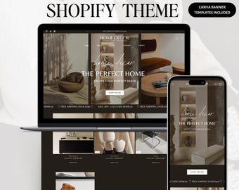 Home Decor Shopify Theme | Dark Minimal Shopify 2.0 Template | Furniture Store Website | Interior Design Ecommerce