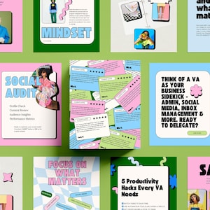 VA Instagram Templates – Bold Canva Templates for Virtual Assistants & Online Service Providers