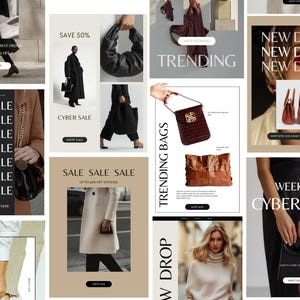 28 bewerkbare e-mailsjabloon voor modewinkels | Canva-e-mail|  Sjablonen voor zakelijke e-mailmarketing | Minimale winkelsjabloon voor e-mailwinkel