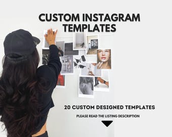 Custom Instagram Templates, Editable Canva Posts, SMM Business Graphics