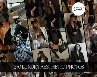 270 Luxury Aesthetic Stock Image Templates - Done For You - Faceless Digital Marketing - MRR & PLR Stock Images