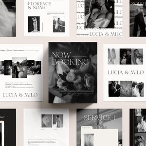 Instagram Post Pack for Wedding Photographers, 50 Editable Canva Templates