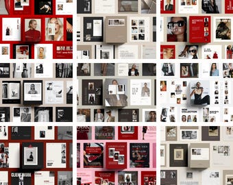 300+ Instagram Canva Templates Bundle | Editorial Social Media Kit for Coaches, Creatives & Small Businesses