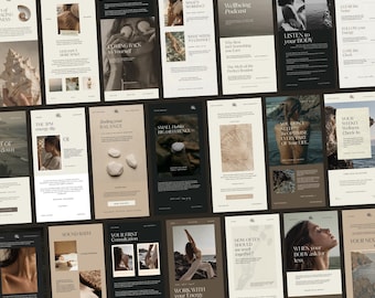 Newsletter Templates for Canva, Email Marketing Templates, Flodesk Mailchimp Klaviyo, Editorial Email Template Kit