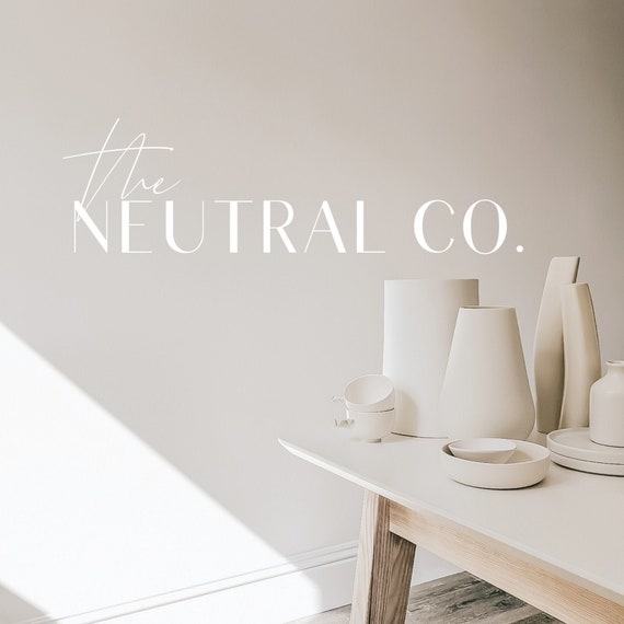 Modern Minimal Logo Design, Watermark Logo, Premade Logo Design