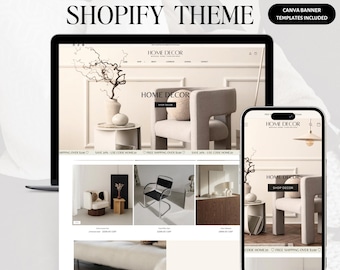 Light Luxury Home Decor Shopify Theme – Clean Neutral Interior & Artisan Store Design