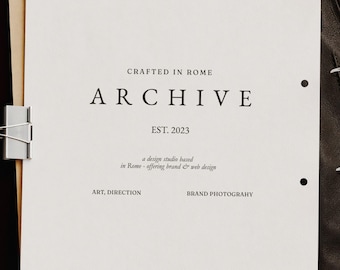 Elegant Logo Bundle, 30 Editable Canva Templates for Business Branding