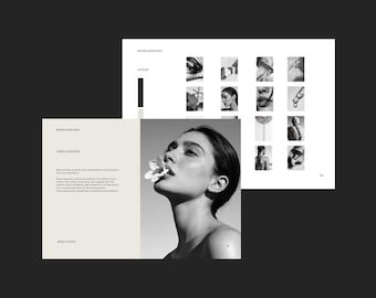 Brand Guidelines Template, 30 Page Canva Branding Guide for wellness and medusa brands