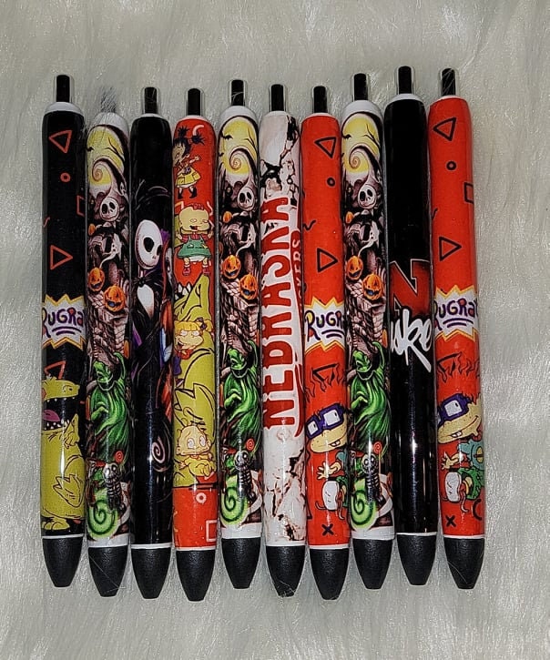 Colorful Gel Pens, 10 Piece Gel Pen Set, Colored Ink Pens, Cute Kawaii  Animal Pattern Pens in Case, Novelty Stationary Pens, Back to School 