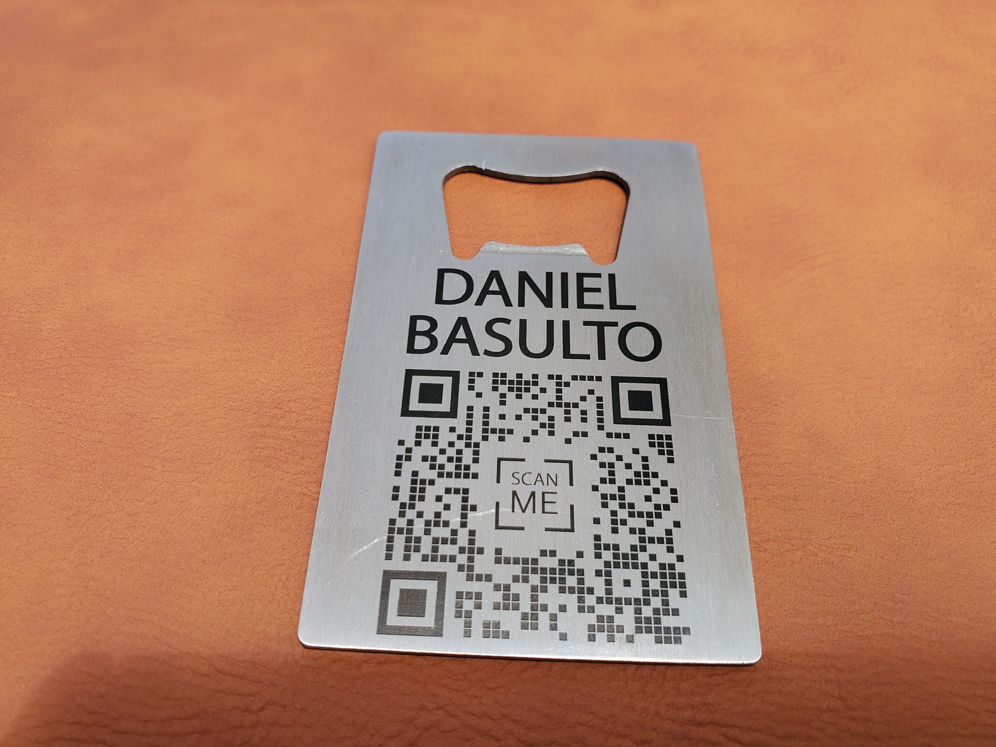 Personalized Minimalist Bottle Opener Business Credit Card Etsy