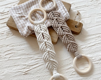 Porta asciugamani in macramè / Decorazione da cucina boho