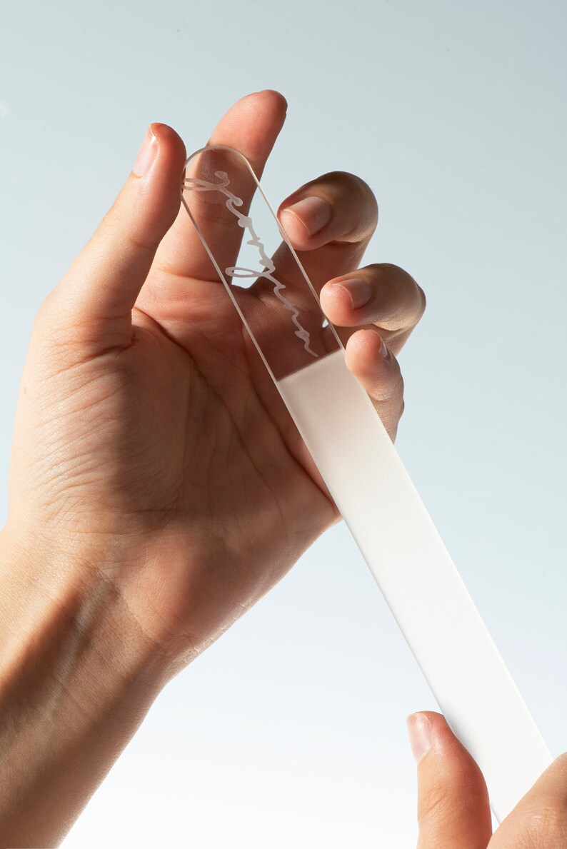 Personalised Crystal Nail File With Personalised Gift Box Etsy