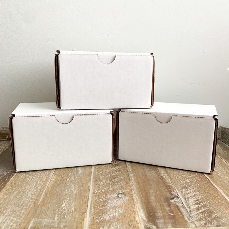 10 White Heavy Duty Folding Gift Box / Mailers 5 x 4 x 3 Etsy