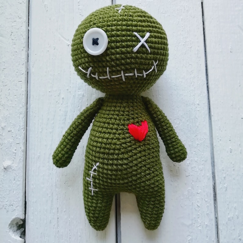 Amigurumi voodoo Zombie Doll creepy cute doll crochet Etsy