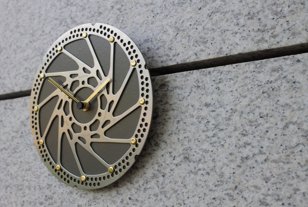 WALL CLOCK Made of Disc Brake of BICYCLE Bike Clock Wall - Etsy