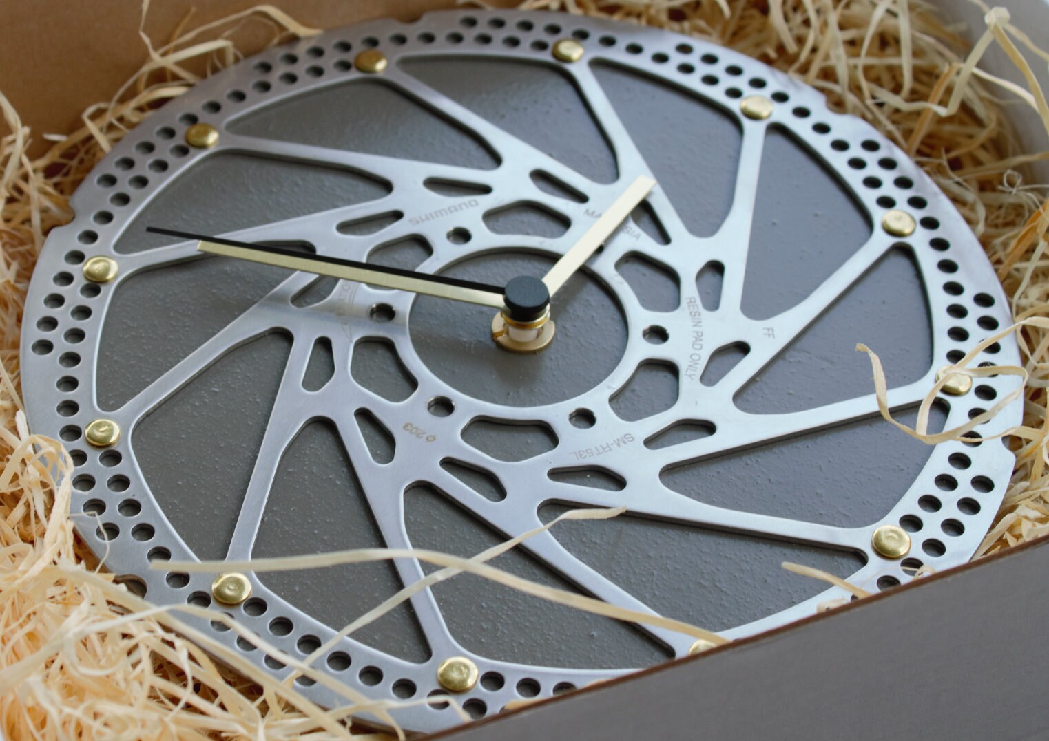 WALL CLOCK Made of Disc Brake of BICYCLE Bike Clock Wall - Etsy