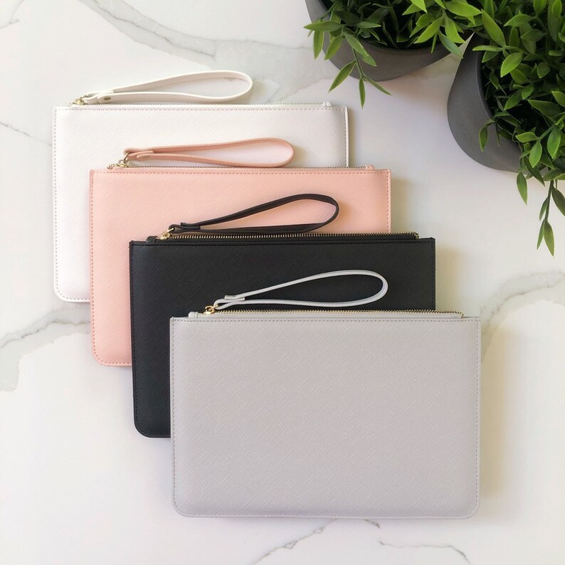 Personalised Script Name Clutch Bag Custom Made Monogram Etsy