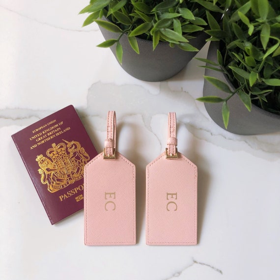 White Personalised Luggage Tag Custom 