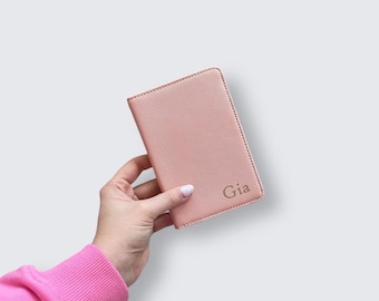 Personalised Passport Cover With Initials – Monogram Travel Case With Card Holder - Personalised Passport Case - Passport Holder Travel Gift