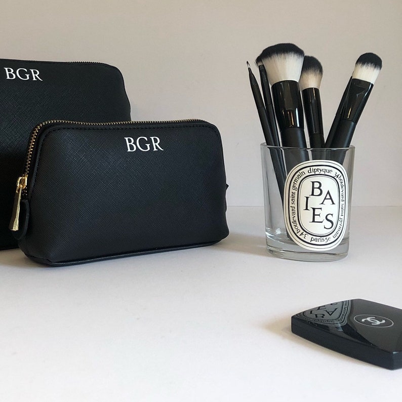 Personalised Makeup Bag With Initials or Name Custom Made Etsy UK
