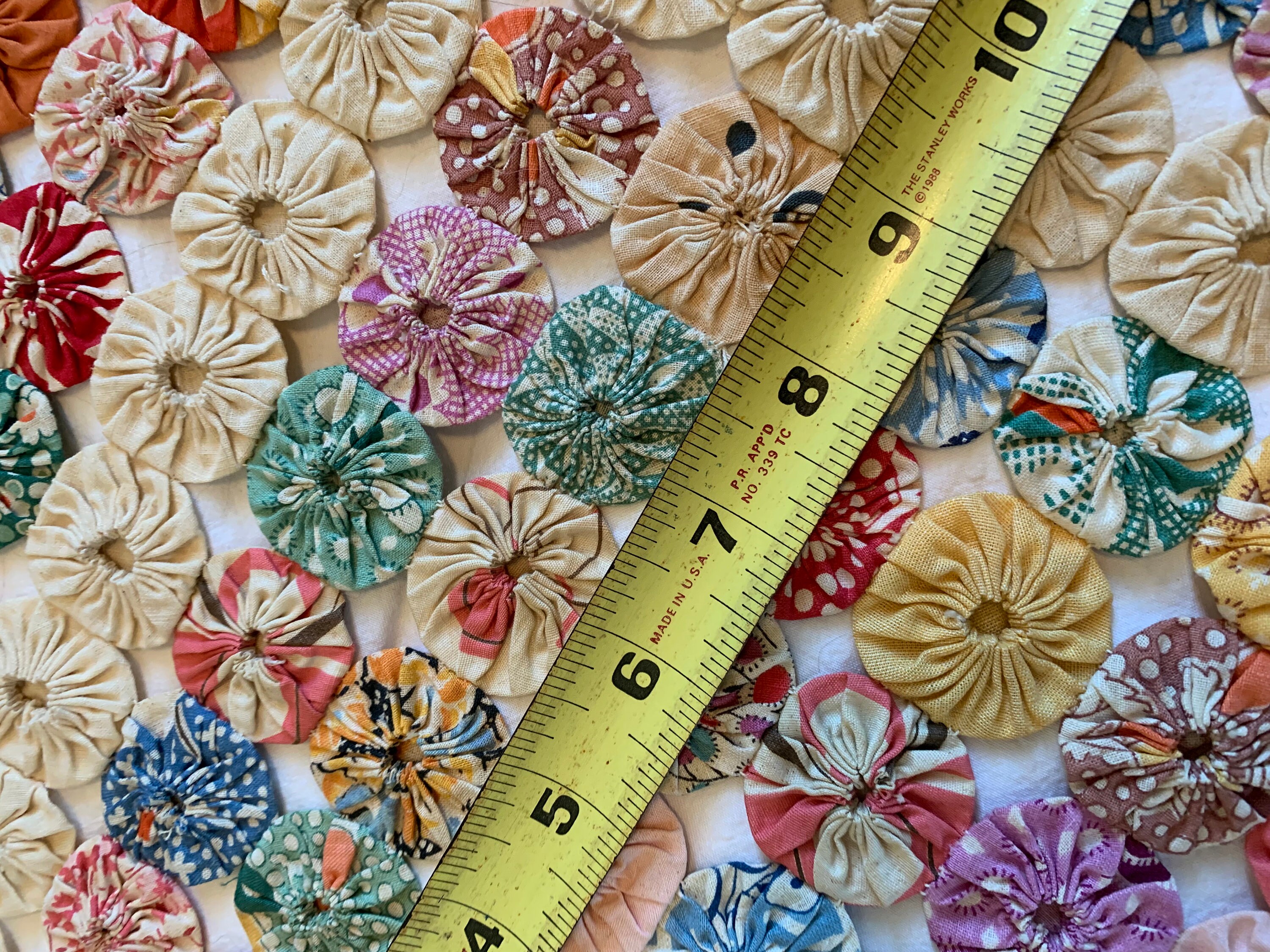 Quilt Vintage Yoyo Quilt 1930's Yoyo Quilt Collector Etsy