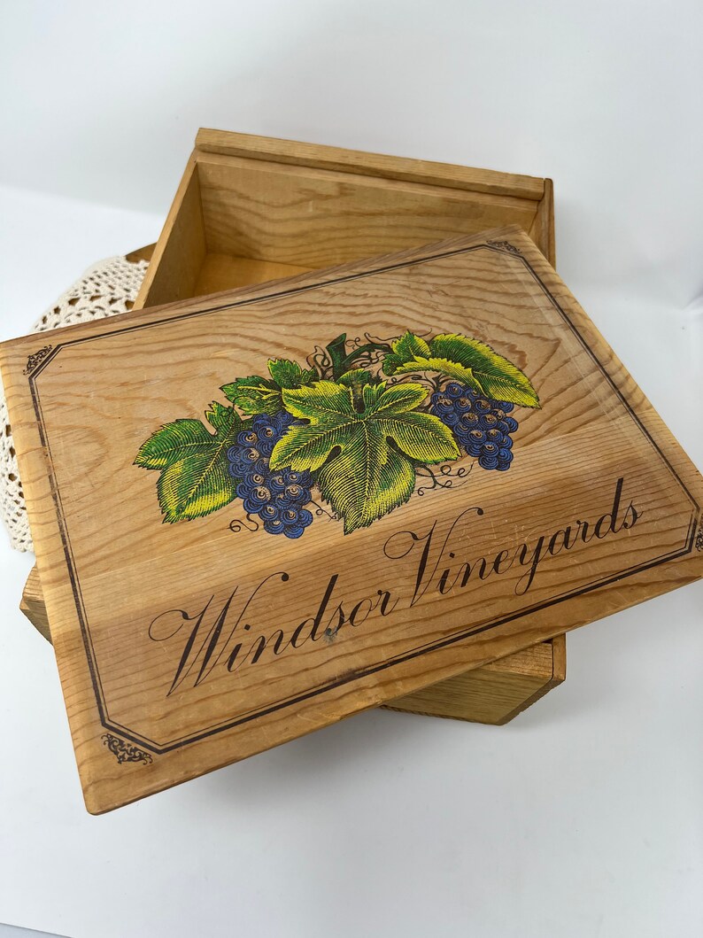 Wood Wine Box Art Box Vintage Wood Wine Box Storage Bar Etsy