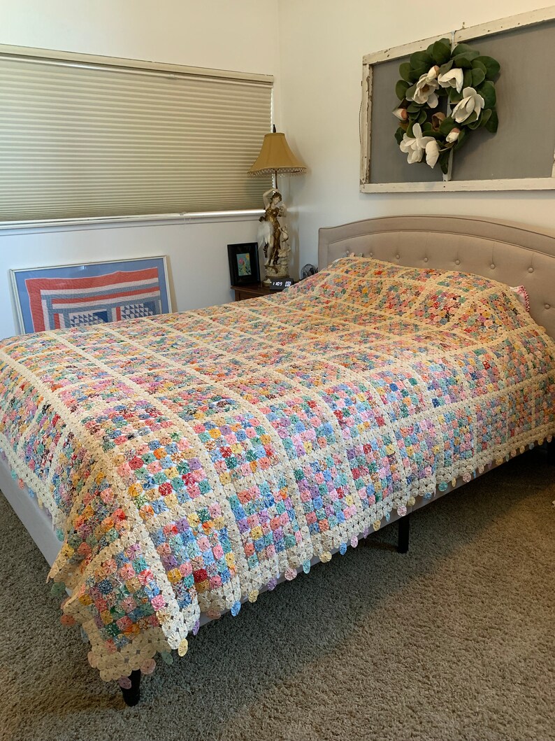 Quilt Vintage Yoyo Quilt 1930's Yoyo Quilt Collector Etsy