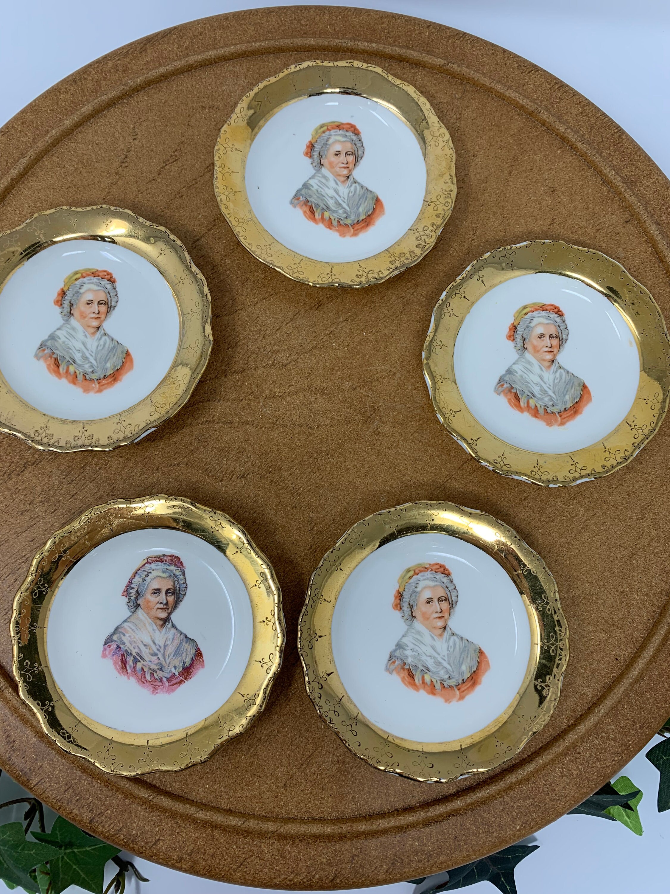 Butter Pats Vintage 5 Crestogold Sabin Warranted 22K China Etsy